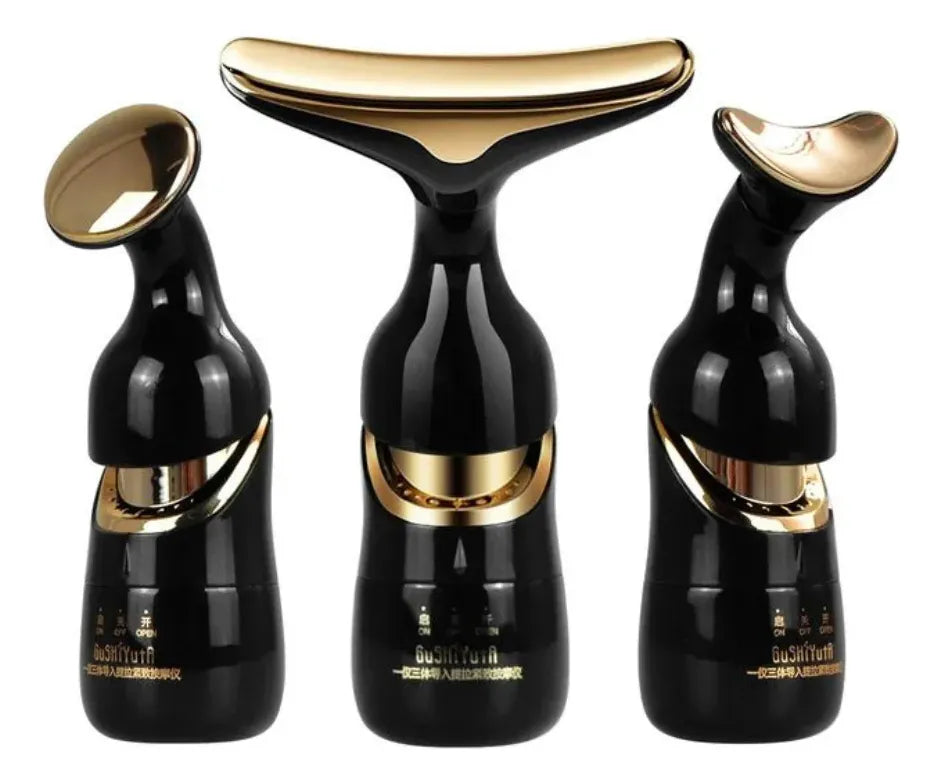 GlowLift 3D ** Masajeador Facial 3 En 1 **